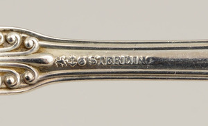 Set of Twenty-Four Whiting Manufacturing Co. Monogrammed Silver Bouillon Spoons
