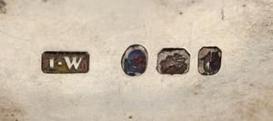 Assembled Group of Four Tiffany & Co. Silver Liquor Labels, Seven Assorted English Silver Labels and an Enameled Label 'Rhum'