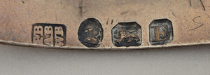 Assembled Group of Four Tiffany & Co. Silver Liquor Labels, Seven Assorted English Silver Labels and an Enameled Label 'Rhum'