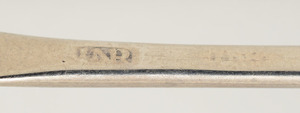Set of Five Federal Monogrammed Silver Coffee Spoons and a Set of Eight American Monogrammed Silver Iced Tea Spoons, in the 'Fiddle,...