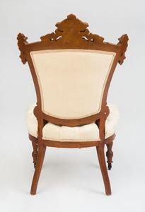 Renaissance Revival Walnut Side Chair, John Jelliff, Newark, NJ