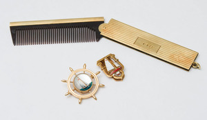 Two 14K Gold Nautical Brooches