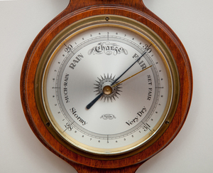 Modern English Banjo Barometer / Thermometer, by Salem