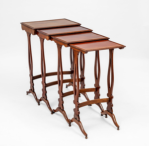 Set of Regency Style Mahogany Quartetto Nesting Tables