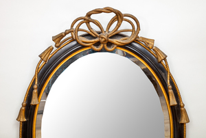 Napoleon III Ebonized and Giltwood Mirror
