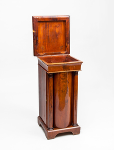 Danish Neoclassical Mahogany Pot Cabinet