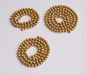 Three 14K Gold Beaded Necklaces