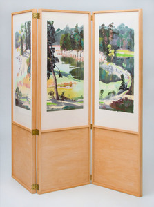 Joellyn Duesberry (b. 1944): Three-Panel Folding Screen