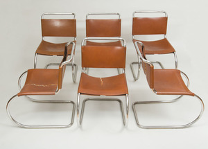 Mies van der Rohe / Knoll International, Six 'MR' Side Chairs
