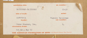 Eugenie Baizerman (1899-1949): Cafeteria