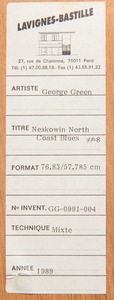 George D. Green (b. 1942): Neskowin North Coast Blues #8
