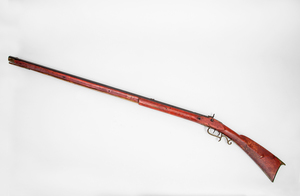 SINGLE-BARREL PERCUSSION FULL STOCK LONG RIFLE