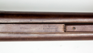 AMERICAN DOUBLE-BARREL 'BUCK & BALL' PERCUSSION RIFLE, C. WERNER, ROCHESTER