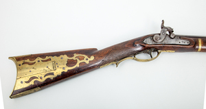 PENNSYLVANIA BRASS-MOUNTED WALNUT PERCUSSION RIFLE