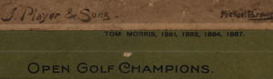 AFTER MICHAEL BROWN (1854-1957): OPEN GOLF CHAMPIONS