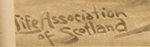 AFTER MICHAEL BROWN (1843-1947): LIFE ASSOCIATION OF ASSOCIATION OF SCOTLAND CALENDAR: TWO PLATES