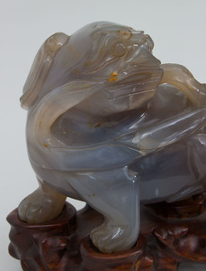 Chinese Agate Model of a Lion