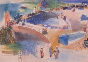 JEAN DUFY (1888-1964): CHAUSSEÉ JOHN KENNEDY AU HAVRE