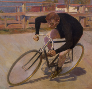 ATTRIBUTED TO NICOLAI KUZNETSOV (1850-1829): BICYCLE RACER