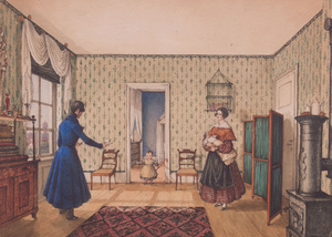 ENGLISH SCHOOL: INTERIOR SCENE