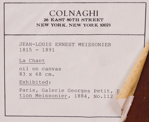 JEAN-LOUIS ERNEST MEISSONIER (1815-1891): LE CHANT