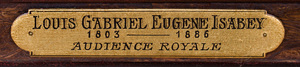 LOUIS GABRIEL EUGENE ISABEY (1804-1886): AUDIENCE ROYALE