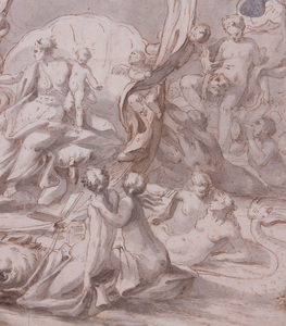 CONTINENTAL SCHOOL: VENUS ON A CHARIOT DRAWN BY TRITONS