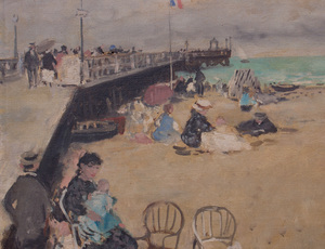 ATTRIBUTED TO FRANÇOIS GALL (1912-1987): AT THE SEASIDE