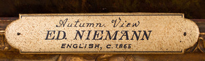 EDMUND JOHN NIEMANN (1813-1876): AUTUMN VIEW
