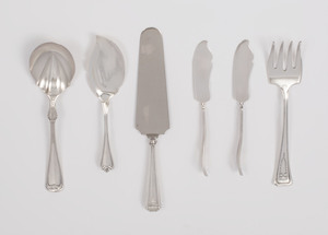 International Silver Plate Flatware Service for Eight in the 'Acorn' Pattern