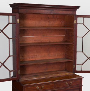 Small George III Mahogany Bookcase Cabinet