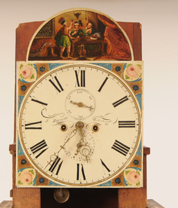 George IV Carved Flame Mahogany Longcase Clock