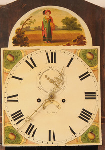 Flame Mahogany Longcase Clock