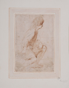 ATTRIBUTED TO GUERCINO: SEATED BOY
