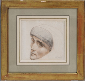 FELIX-JOSEPH BARRIAS (1822-1907): HEAD OF DANTE