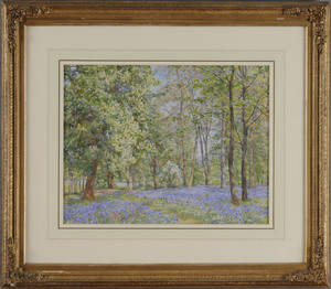 BEATRICE PARSONS (1870-1955): BLUE BELLS IN THE WOODS