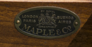 George III Style Inlaid Mahogany Carlton House Desk
