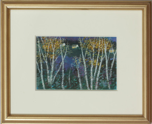 Larry Zingale: Fields of Snow; and Night Birch Trees
