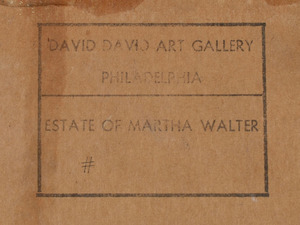 MARTHA WALTER (1875-1976): GERMAN SECTION DEPORTING ROOM, FROM ELLIS ISLAND SERIES