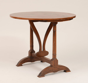 French Provincial Pine Folding Wine Tasting Table