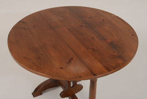 French Provincial Pine Folding Wine Tasting Table