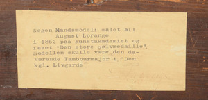 ATTRIBUTED TO AUGUST LORANGE (1833-1875): NOGEN MANDSMODEL
