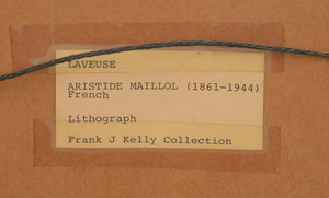 ARISTIDE MAILLOL (1861-1944): LAVEUSE (GUÉRIN 259)