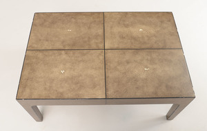 Faux Shagreen Lacquer Low Table