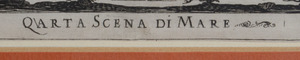 STEFANO DELLA BELLA (1610-1664): SECONDA SCENA SELVA DI DIANA; AND QARTA SCENA DE MARE