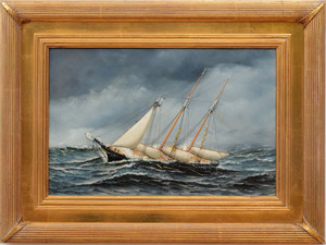 ANTONIO JACOBSEN (1850-1921): SAILING SHIP