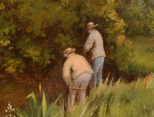 ERNEST PARTON (1845-1933): FISHING ON A STREAM