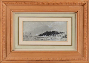 ALFRED T. BRICHER (1837-1908): STORM ALONG THE COAST