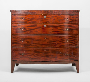 George III Style Mahogany Bowfront Chest of Drawers