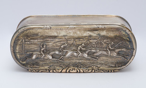 GEORGE IV SILVER OBLONG-SHAPED BOX, 1828, LONDON